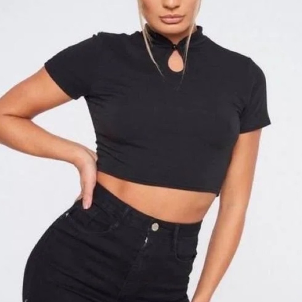Missguided Keyhole Petite Top